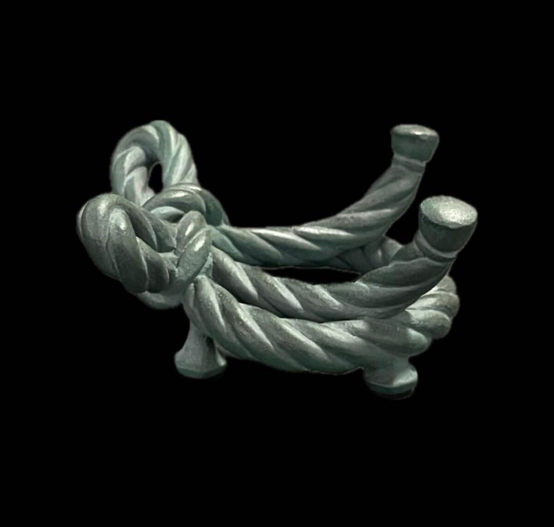 割引❣️「祖」籔内佐斗司 「縁」 蓋置 栞 共箱 ブロンズ 茶道具 （虎）