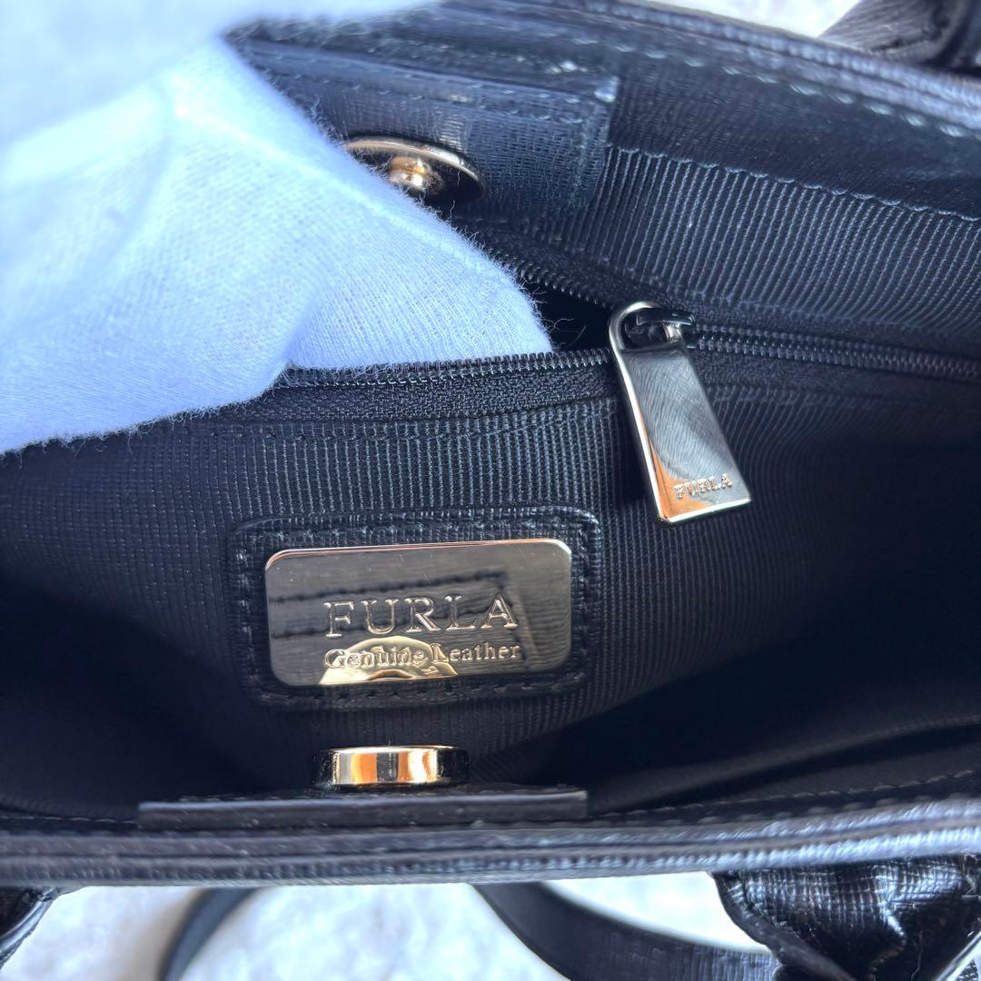 美品【FURLA フルラ】ハンドバッグ ショルダーバッグ 2wayバッグ レザー