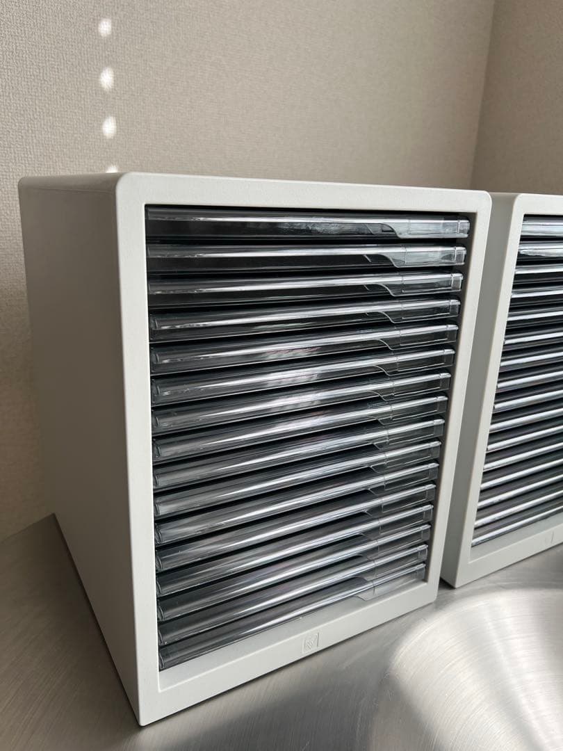 ホワイト 書類整理ケース 2個セット