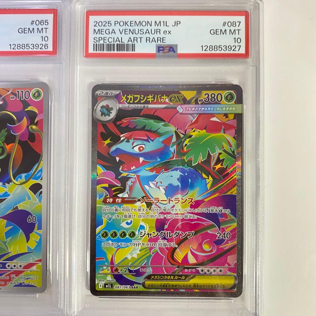 【PSA10】6連番 フシギダネAR フシギソウAR メガフシギバナex SAR