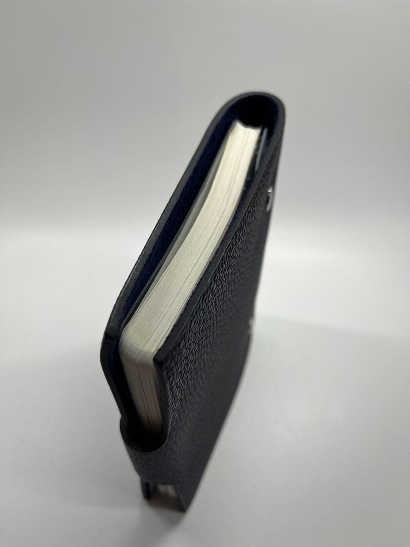 HERMESエルメス ユリス PM ダークブルー手帳【未使用品】