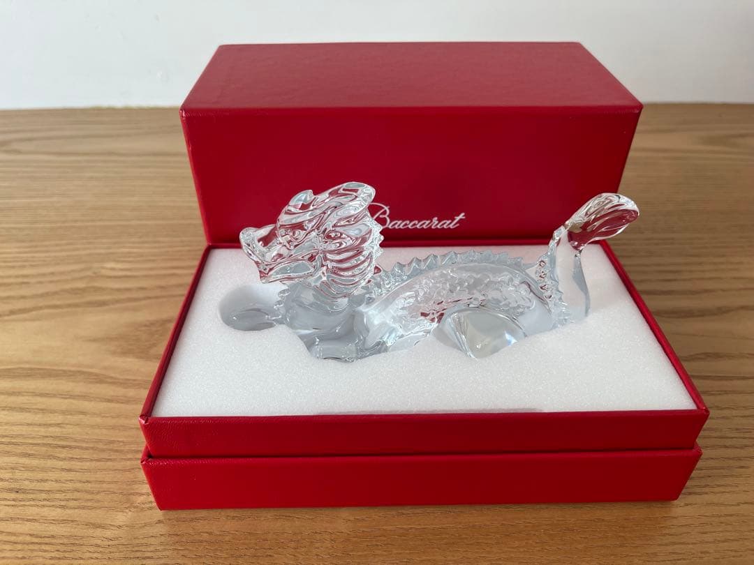 【新品未使用】バカラ / Baccarat クリスタル ドラゴン 置物　龍