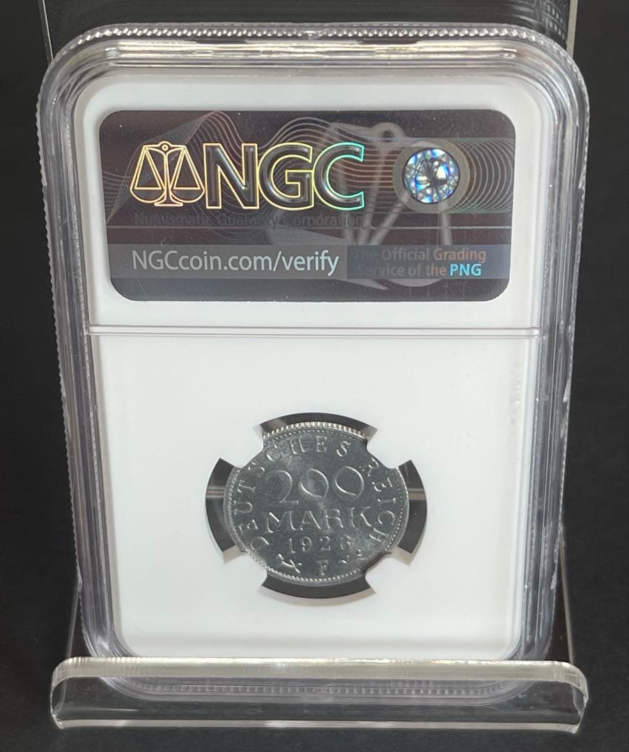 NGC MS64 1923F 独200マルク銀貨 ヴァイマル期