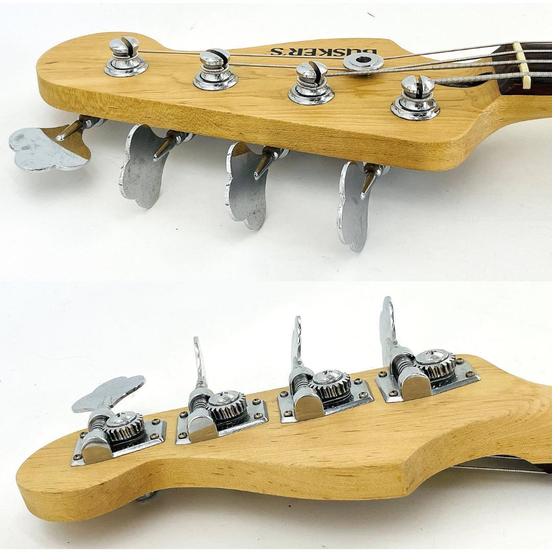 BUSKER'S プレシジョンベースタイプ PB ブラック ローズ指板【整備品】