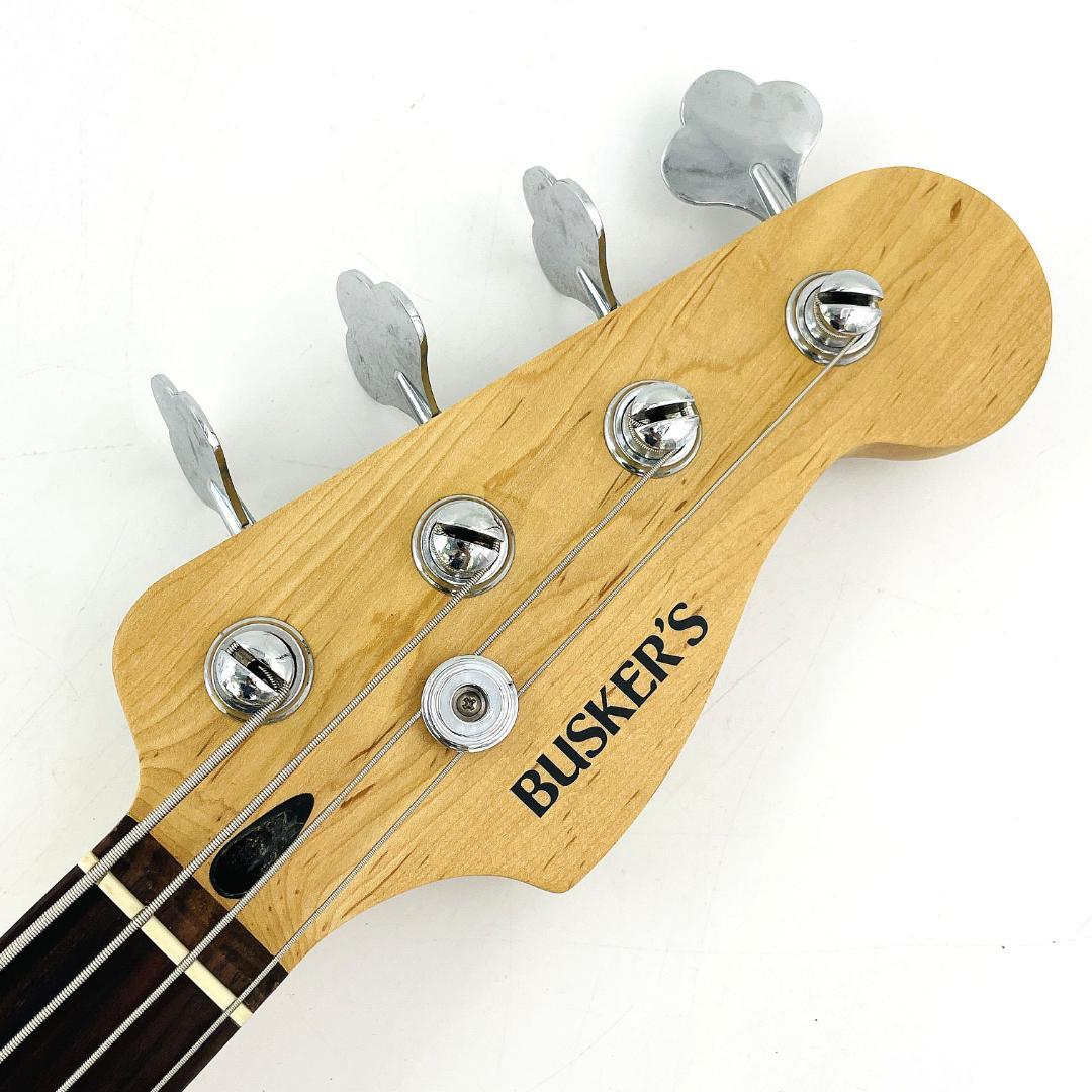 BUSKER'S プレシジョンベースタイプ PB ブラック ローズ指板【整備品】