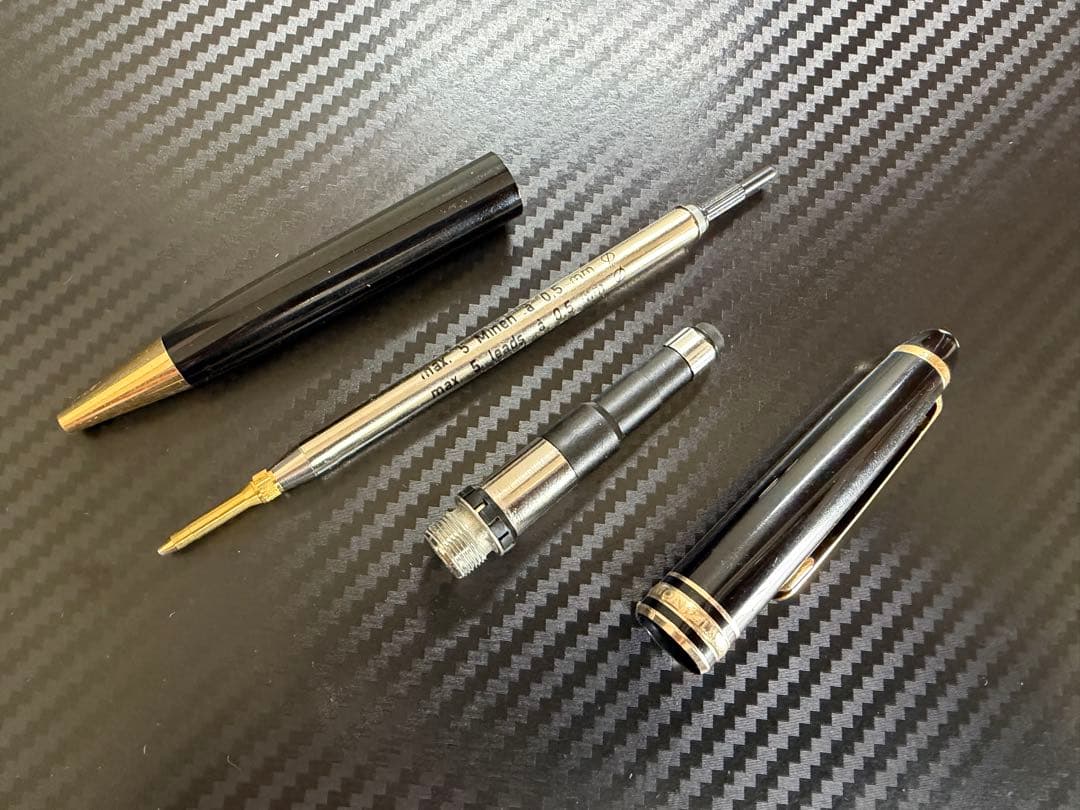 モンブラン マイスターシュテュック 165 ペンシル ブラック 0.5mm GT