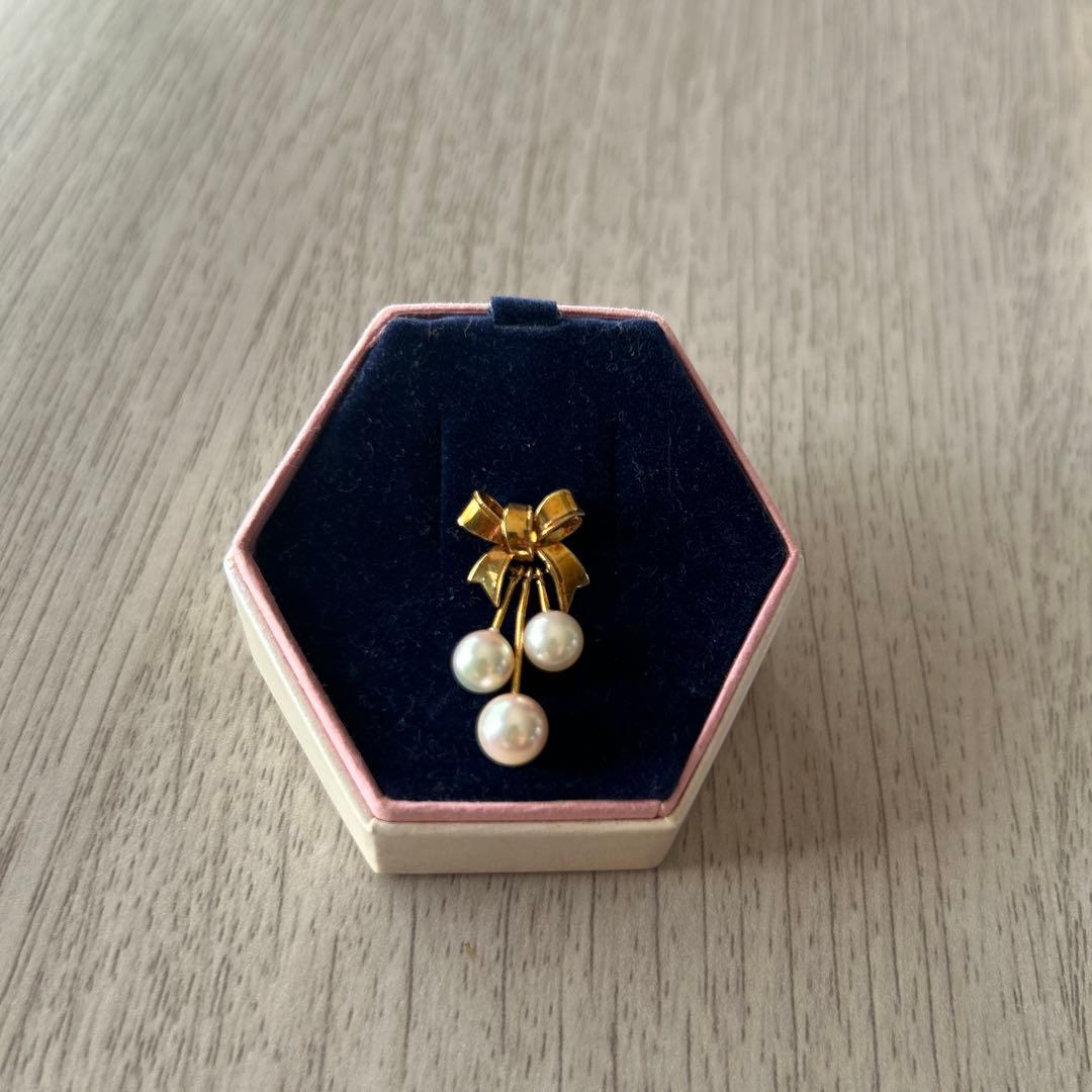 【真由美】※他の方は購入しないでください！　18金リボンブローチ