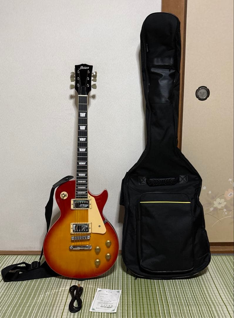 Maison メイソン エレキギター レスポールタイプ　楽器　ソフトケース付き