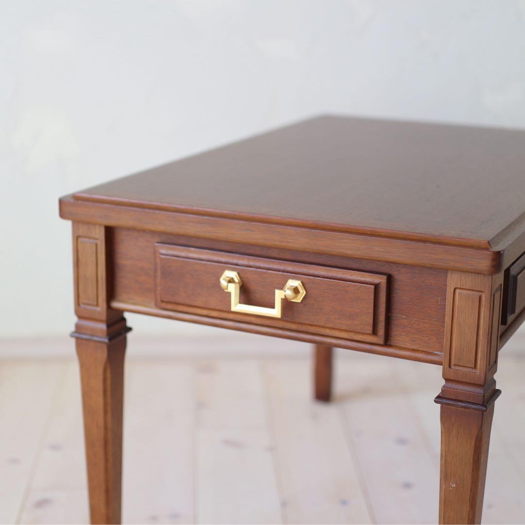 maruni/マルニ木工　地中海　木製 サイドテーブル 引き出し付き