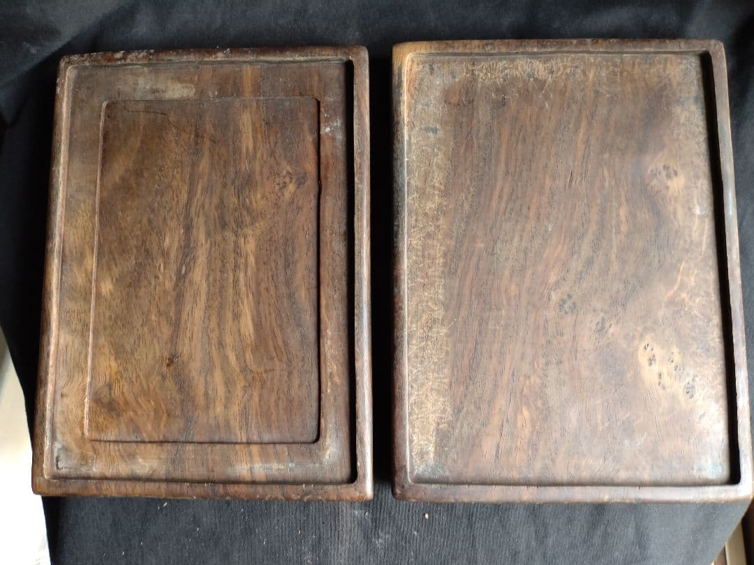 古硯(大型)　清乾隆年製端渓抄手硯　アンティーク　NO.1042