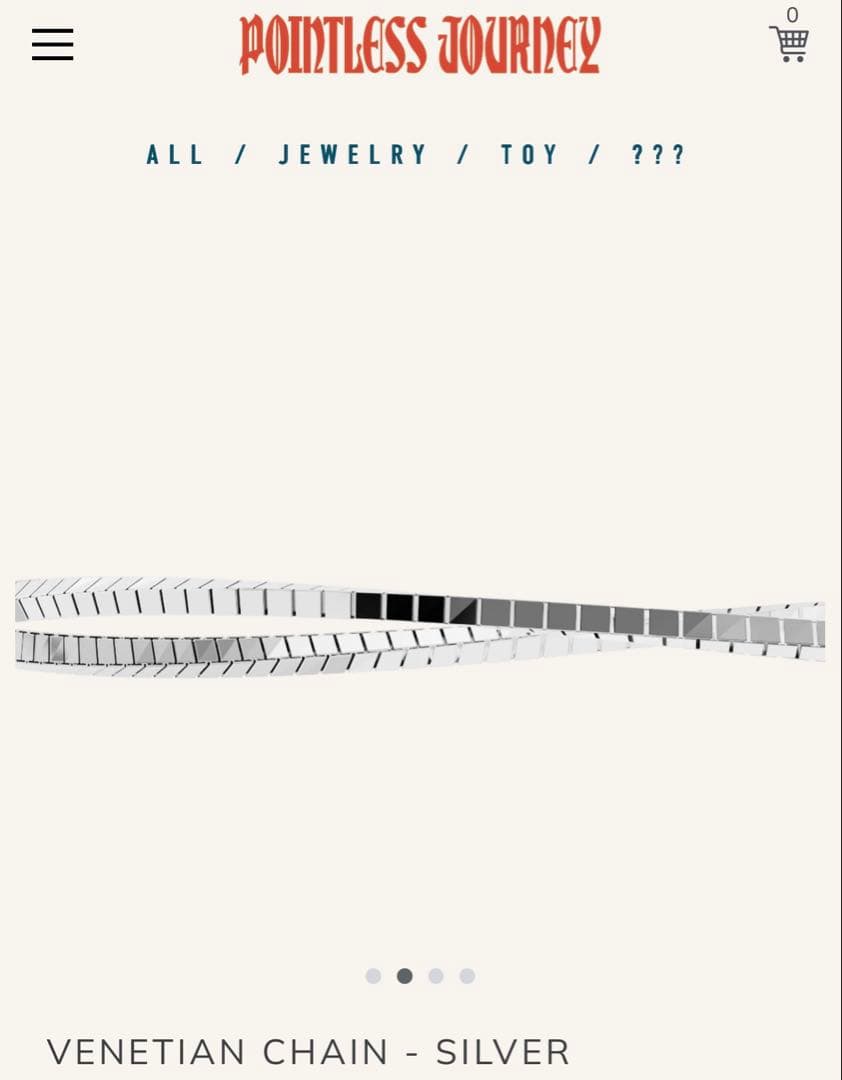 アクセサリー Pointless Journey VENETIAN CHAIN-SILVER