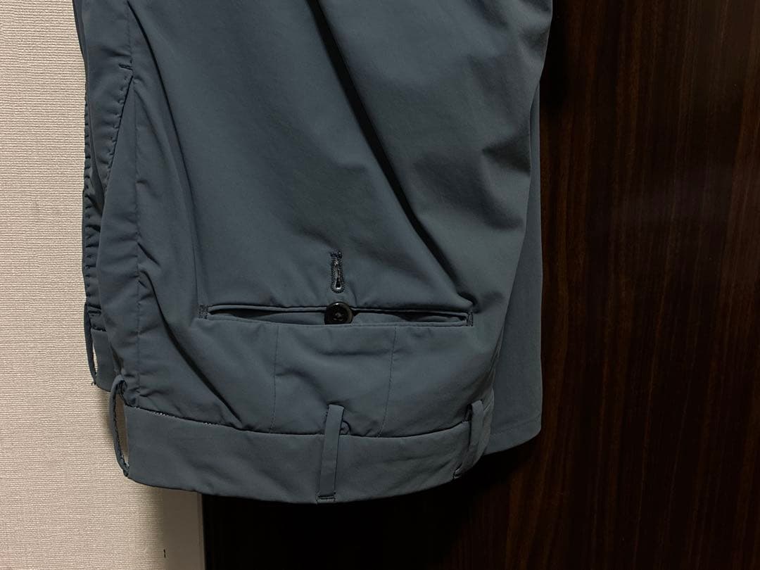【新品】PT01 スーパースリムフィット モスブルー テックチノパン 48
