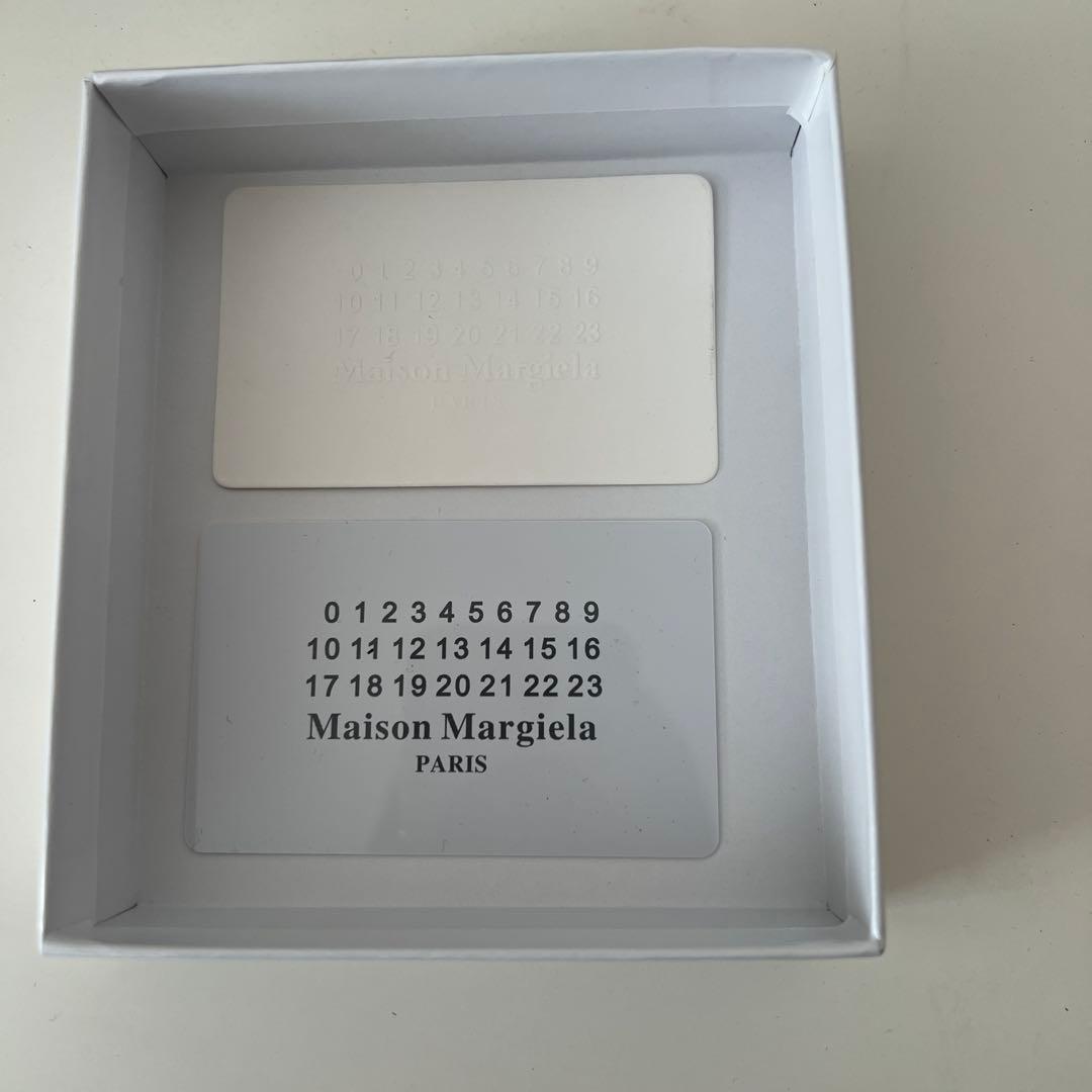 Maison Margiela ブラック レザー 二つ折り財布