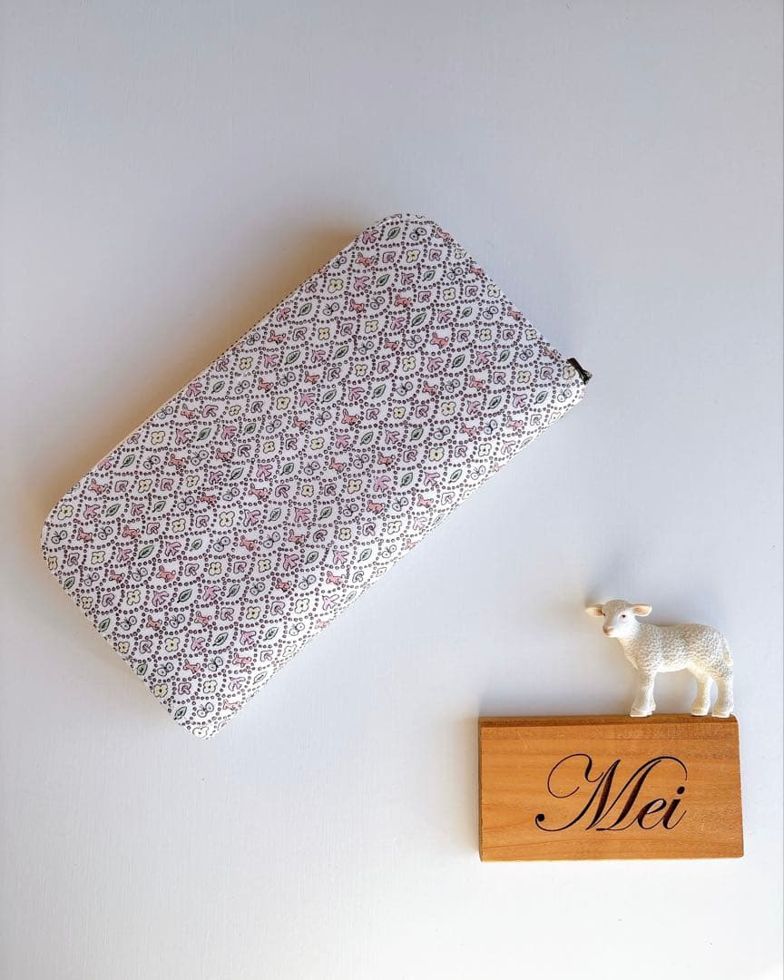 ☆ミナペルホネン☆ラウンドファスナー長財布☆コンパクトウォレット☆ハンドメイド