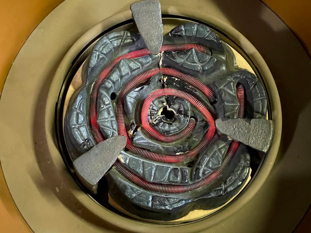 割引❣️「祖」 立礼 丸炉 銅製 電気炭付 野々田 電熱器 (E)