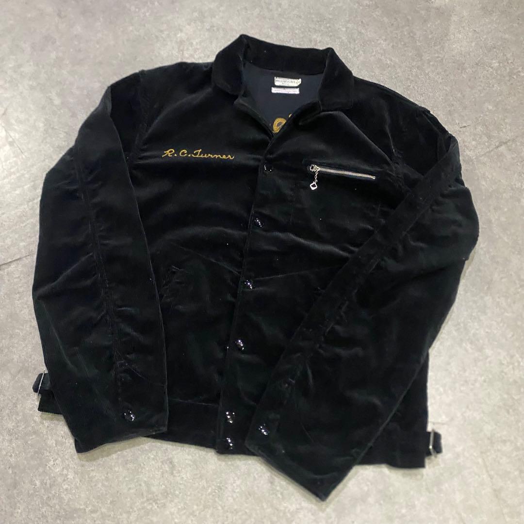 ウエアハウス　ヘラーズカフェ　コーデュロイ　ジャケット　ブラック　42