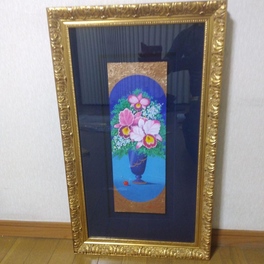 絵画/深代 博/抽象画/静物画/モダンアート/原画/写実画/額装/額縁/油彩画3