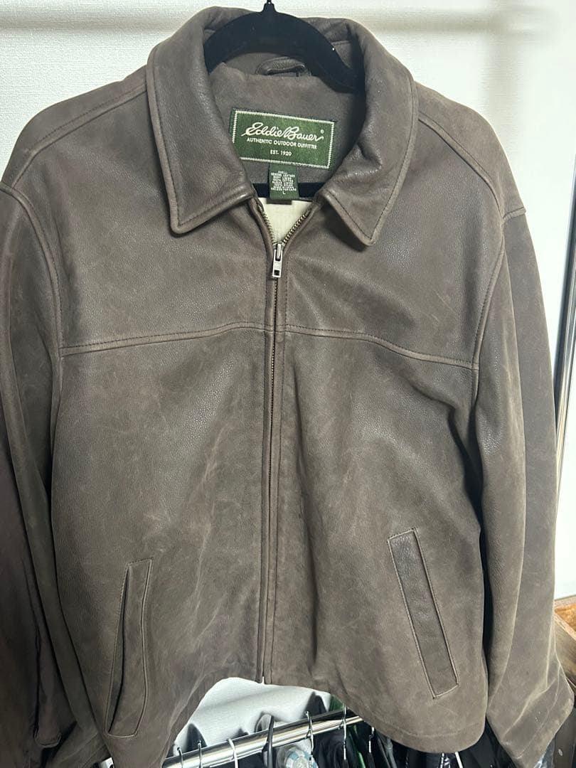 Eddie Bauer ブラウンレザージャケット