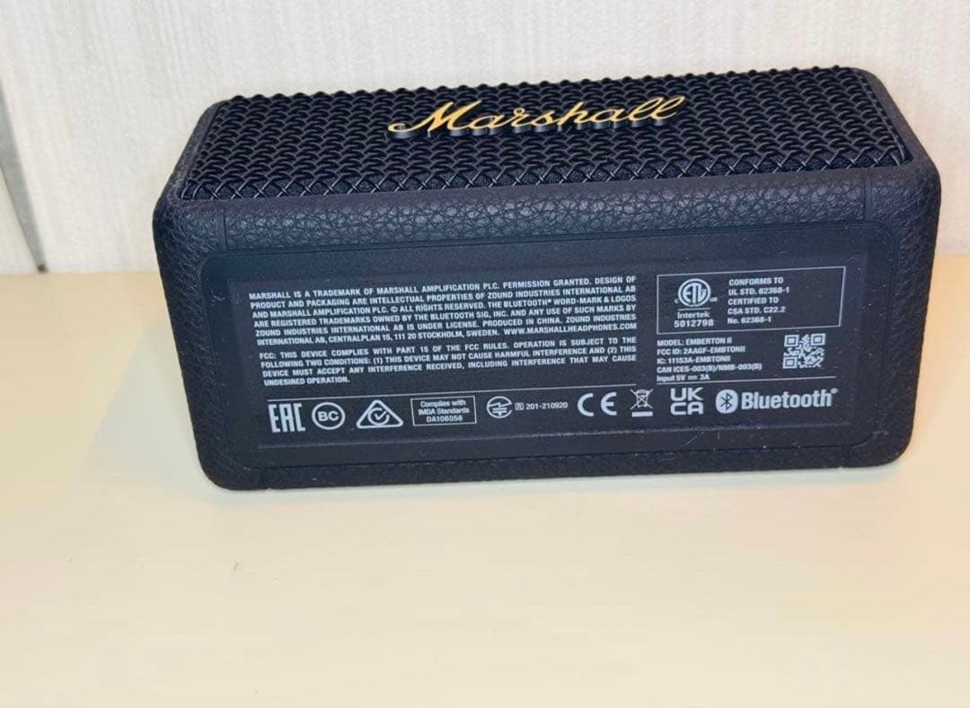 【美品】正規品　marshall EMBERTON II 動作良好 マーシャル