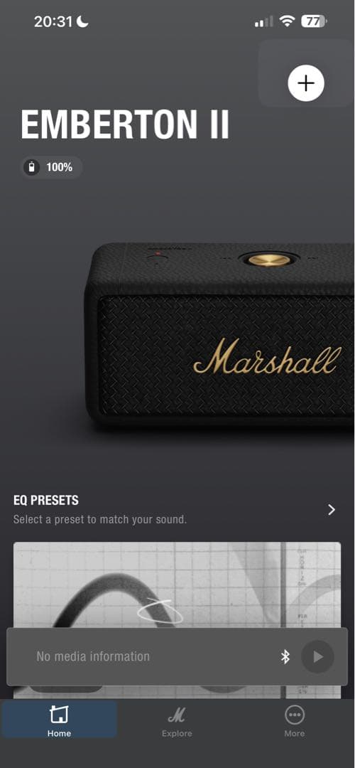 【美品】正規品　marshall EMBERTON II 動作良好 マーシャル