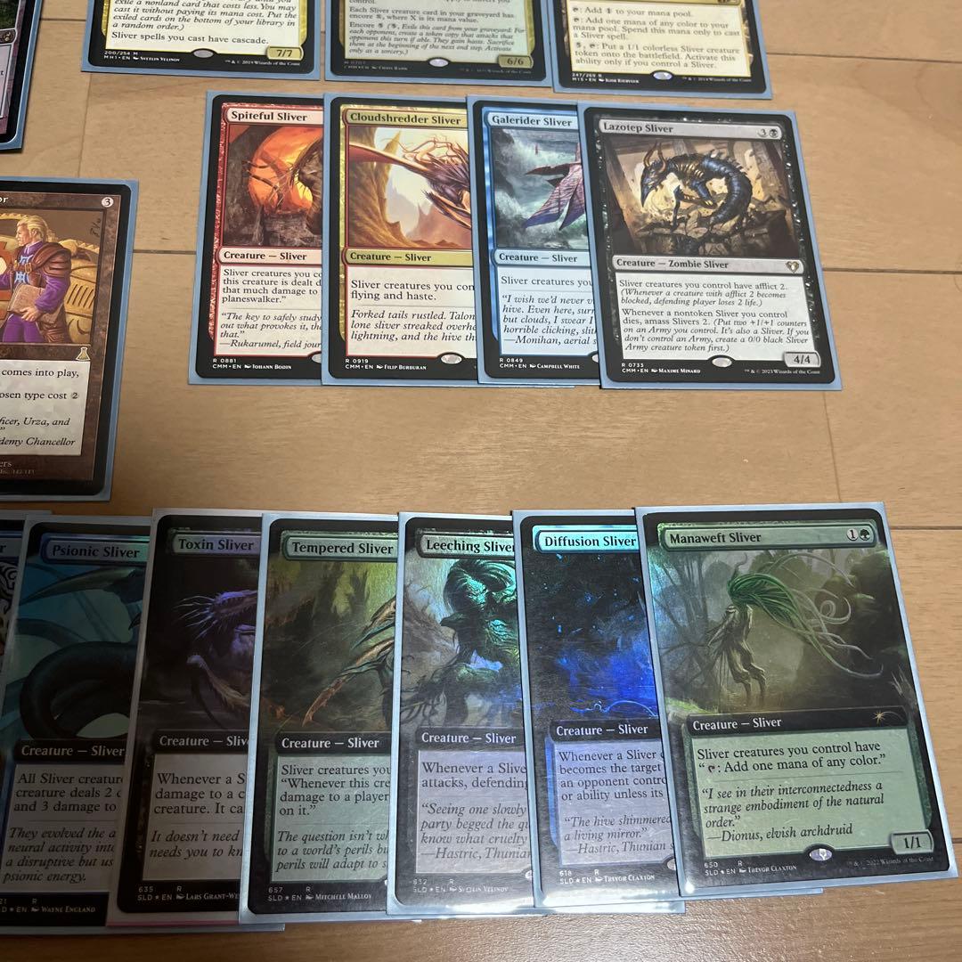 MTG 統率者デッキ スリヴァーの女王 首領 墳母 軍団 初祖 巣主 スリーブ