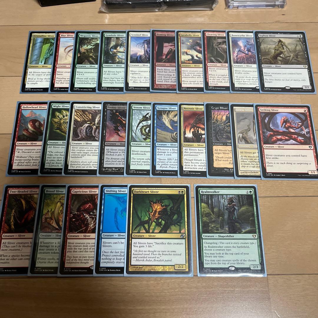 MTG 統率者デッキ スリヴァーの女王 首領 墳母 軍団 初祖 巣主 スリーブ