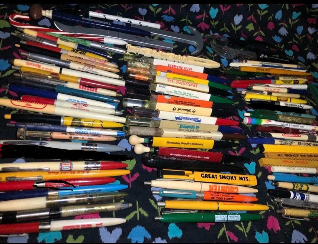 USAボールペン等91本 vintage ノベルティ 広告 企業物