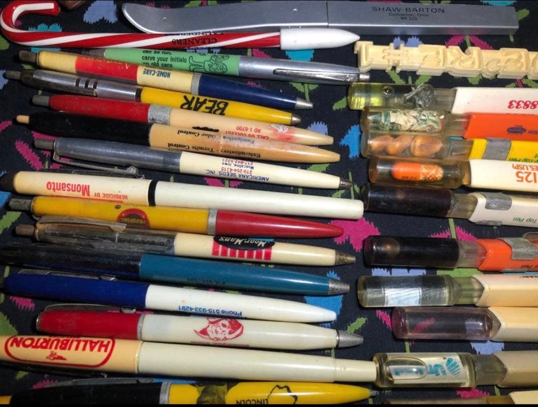 USAボールペン等91本 vintage ノベルティ 広告 企業物