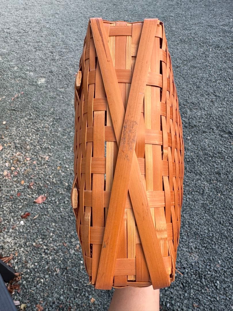 竹製バスケット 籠　腰籠　インテリア