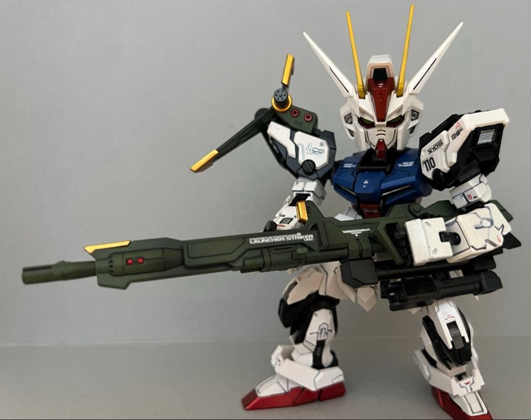 エールストライク　ランチャー装備　 全塗装完成品