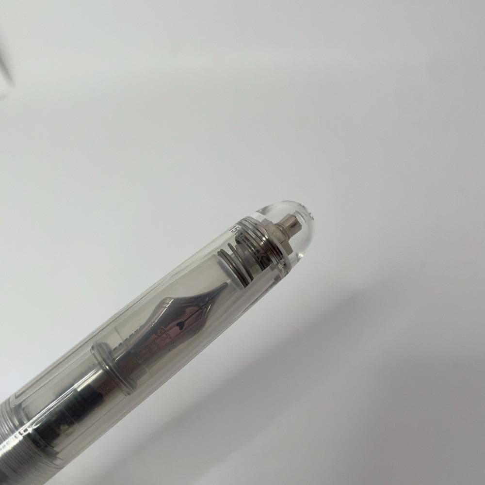 【美品】プラチナ万年筆 PNB-18000 #4-4 レイククリスタル太字（B）