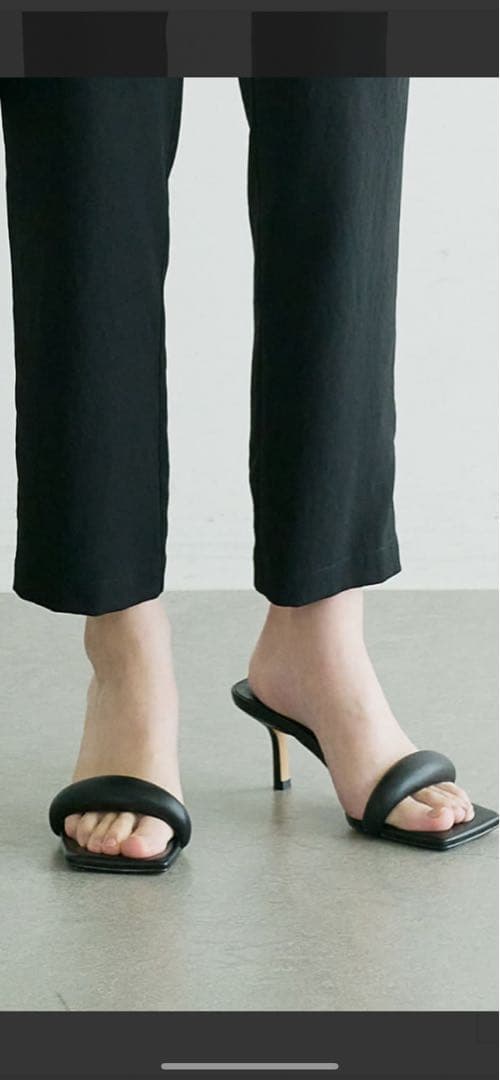 CoCo【TONY BIANCO】 パデットスクエアトゥミュール/ANGE