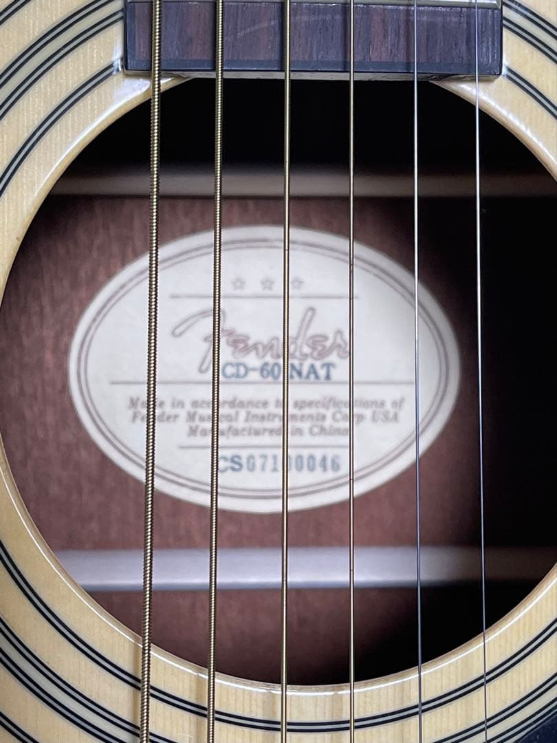 Fender CD-60 NAT アコースティックギター