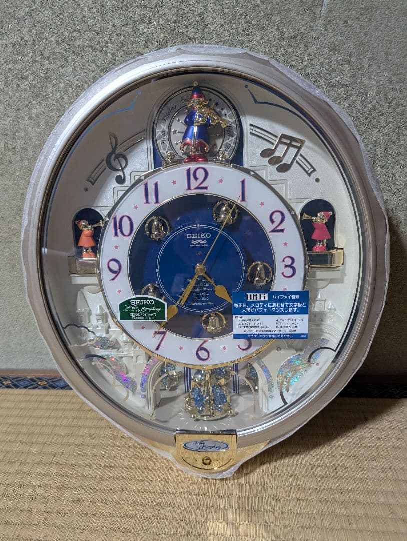 【未使用】SEIKO 電波時計 ウェーブシンフォニー RE555S からくり時計