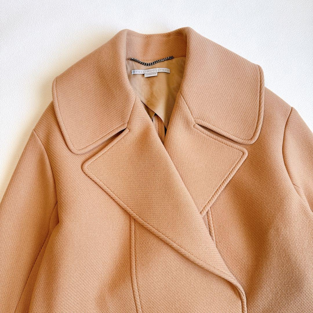 ステラマッカートニー　ウール100% チェスターコート キャメル　36