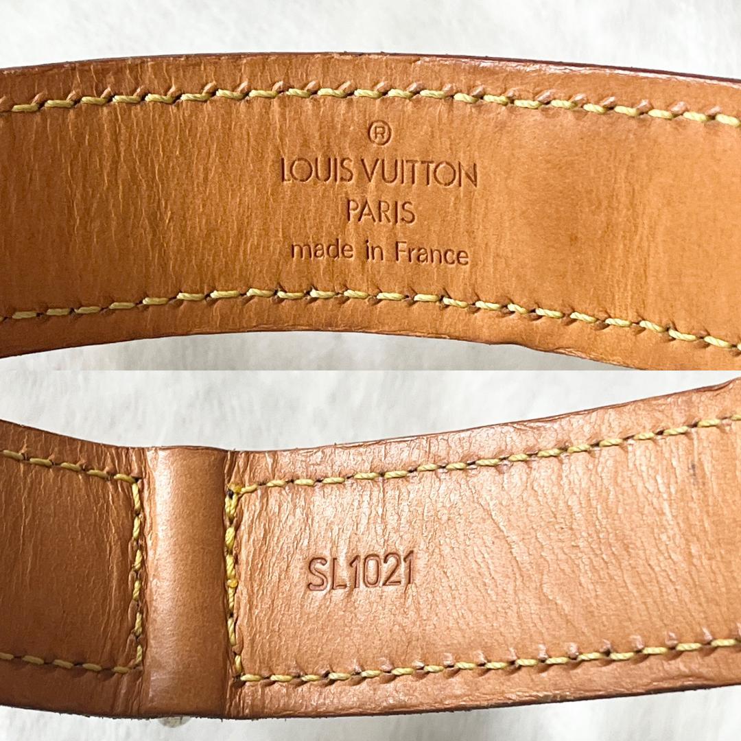 【鑑定済】ルイヴィトン 犬用 首輪 モノグラム 大型犬向け 本革 ペットグッズ