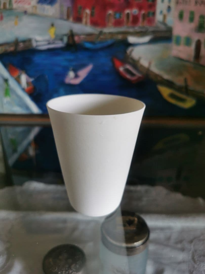 黒田泰蔵？ 白磁 端正な酒器 カップ 湯呑み WASASABI購入 約30年前