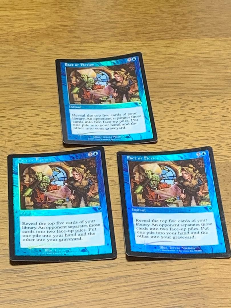 【Foil】《嘘か真か/Fact or Fiction》[INV] 英語版3枚