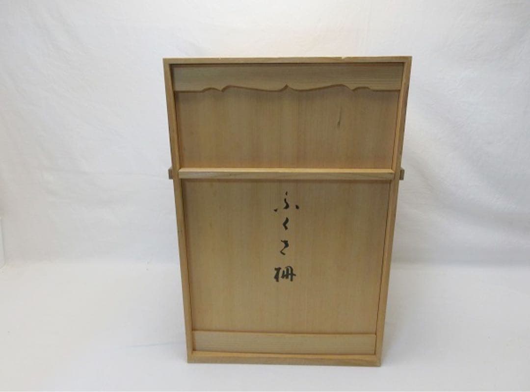 ほぼ未使用 茶道具 一茶庵 ふくさ棚 十二棚の内 煎茶棚 二重棚 茶の湯の棚共箱