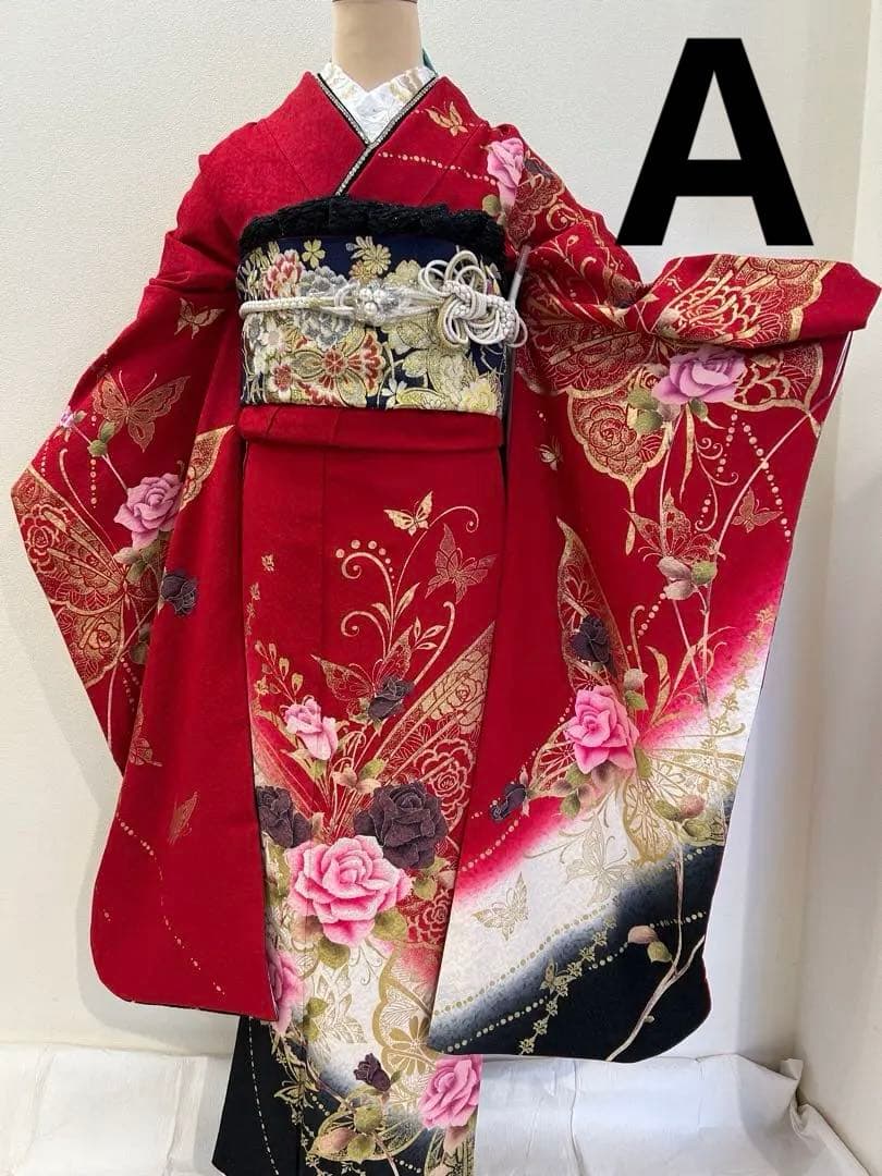 7日間　SALE ふ10 振袖フルセット　振袖セット　成人式　振袖正絹AB選べる