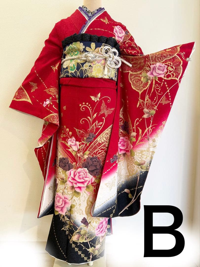 7日間　SALE ふ10 振袖フルセット　振袖セット　成人式　振袖正絹AB選べる