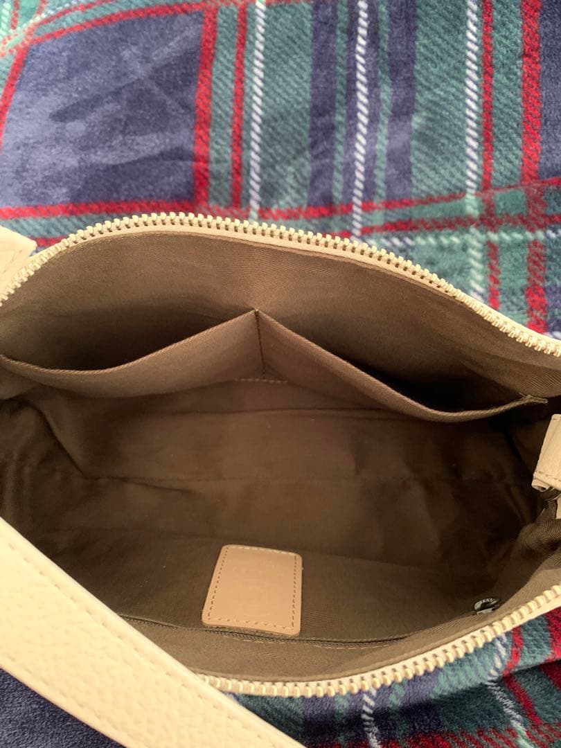 russet レザー2WAYショルダーバッグ アイボリー