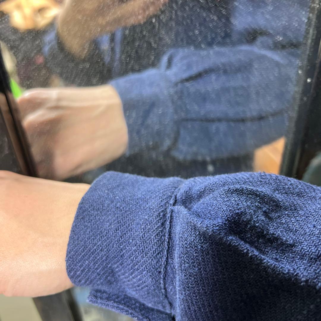 【希少】30s フレンチヴィンテージ インディゴ コットンリネン ジャケット