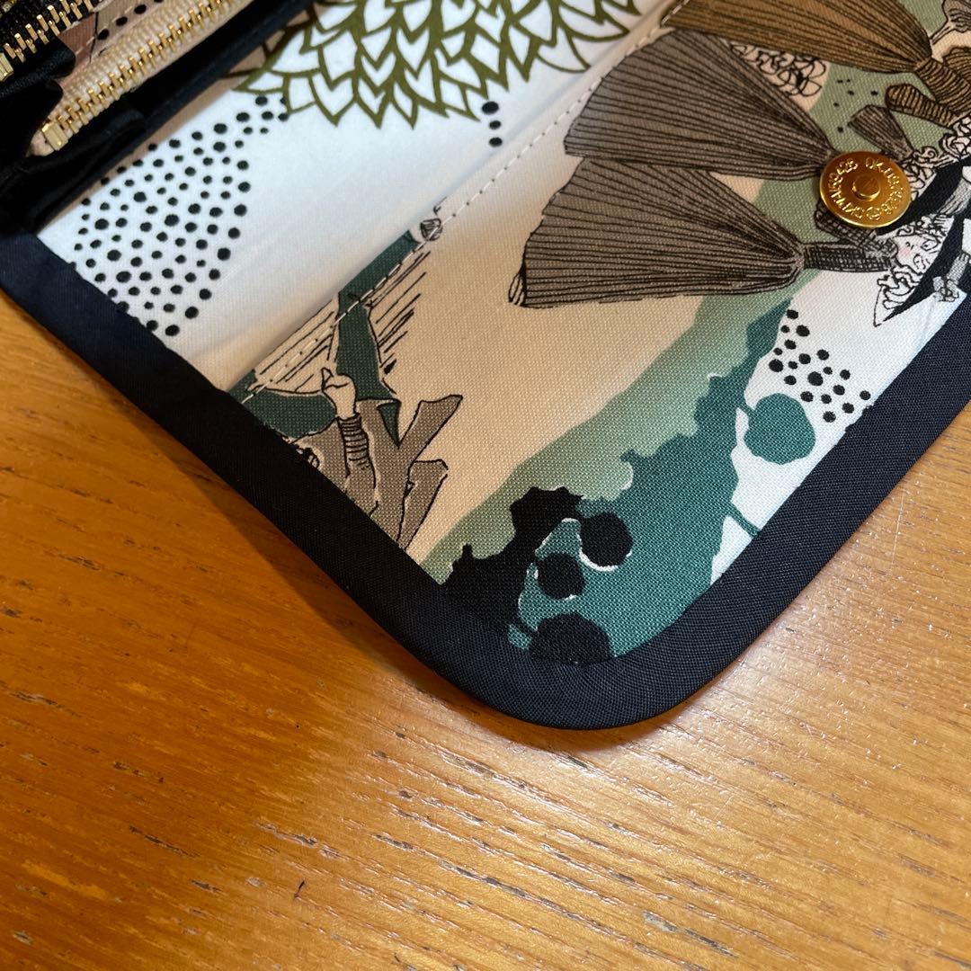 ゆめ　長財布　やりくり財布　ハンドメイド　廃盤レア生地