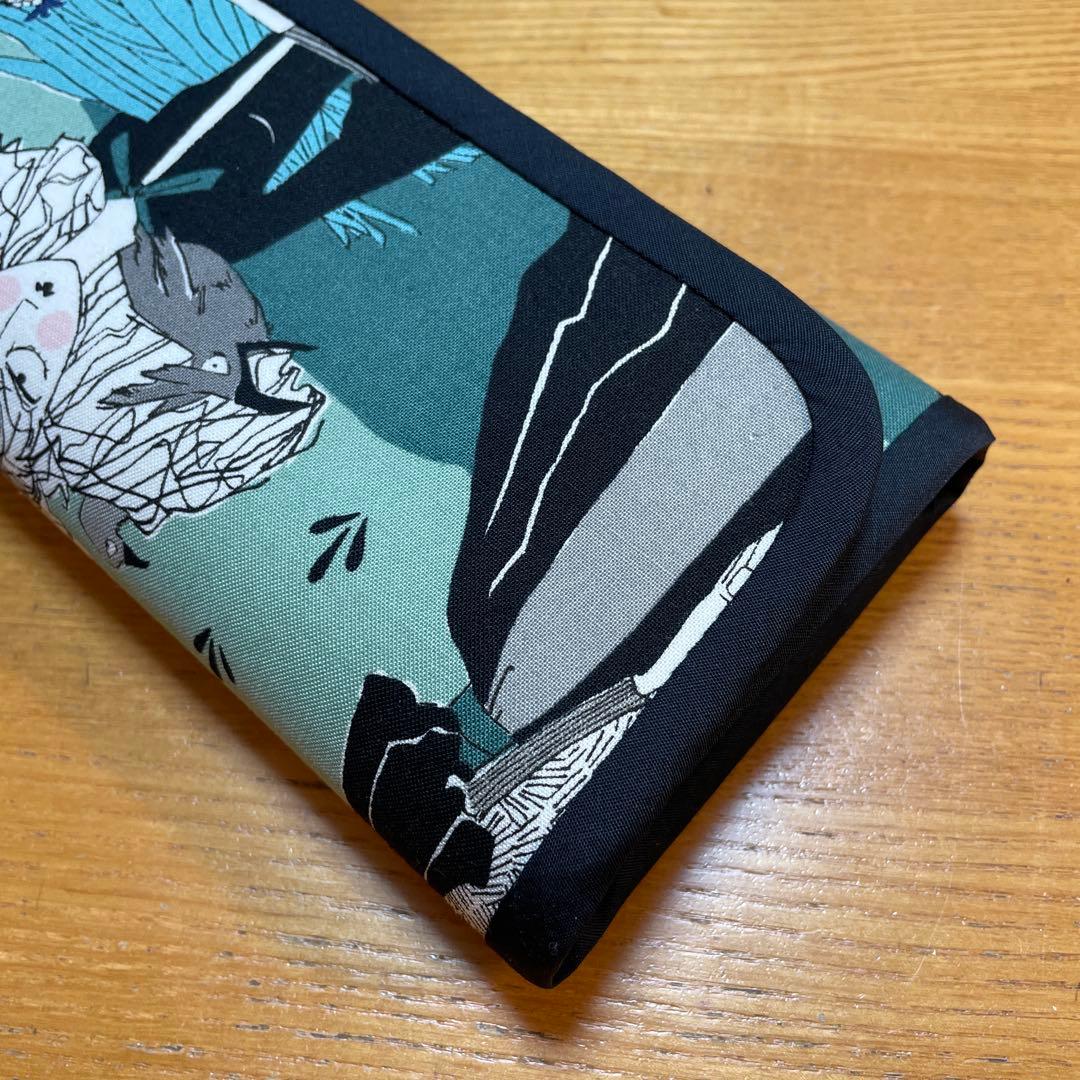 ゆめ　長財布　やりくり財布　ハンドメイド　廃盤レア生地