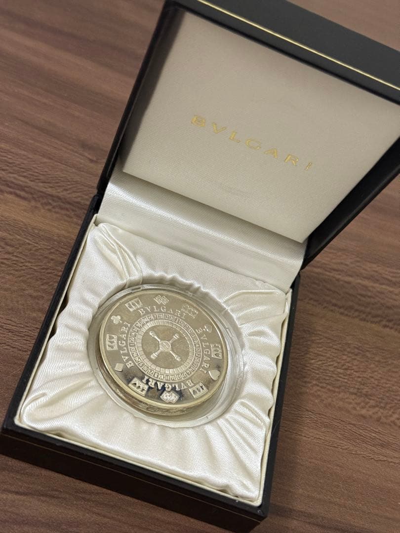 BVLGARI ラスベガス限定メダル 銀製記念硬貨 専用ケース付き