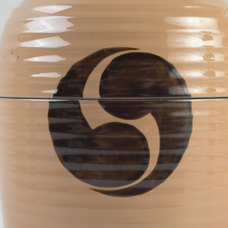 茶道具　佐々木麗峰作　二ツ巴蒔絵　提灯茶器　棗　共箱　V　9557