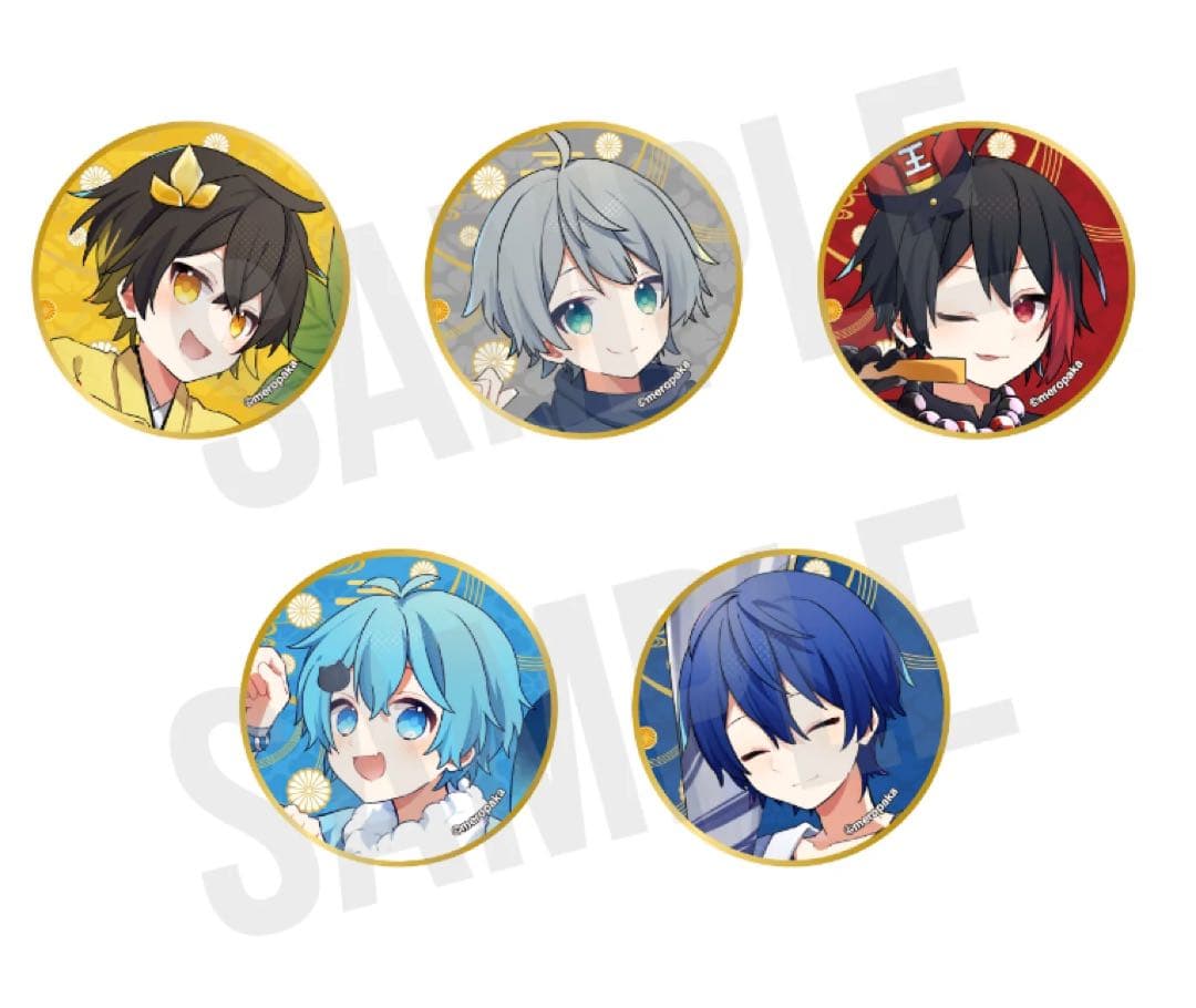 めろぱか ランダム缶バッジ　お正月記念グッズ2025ver.50個