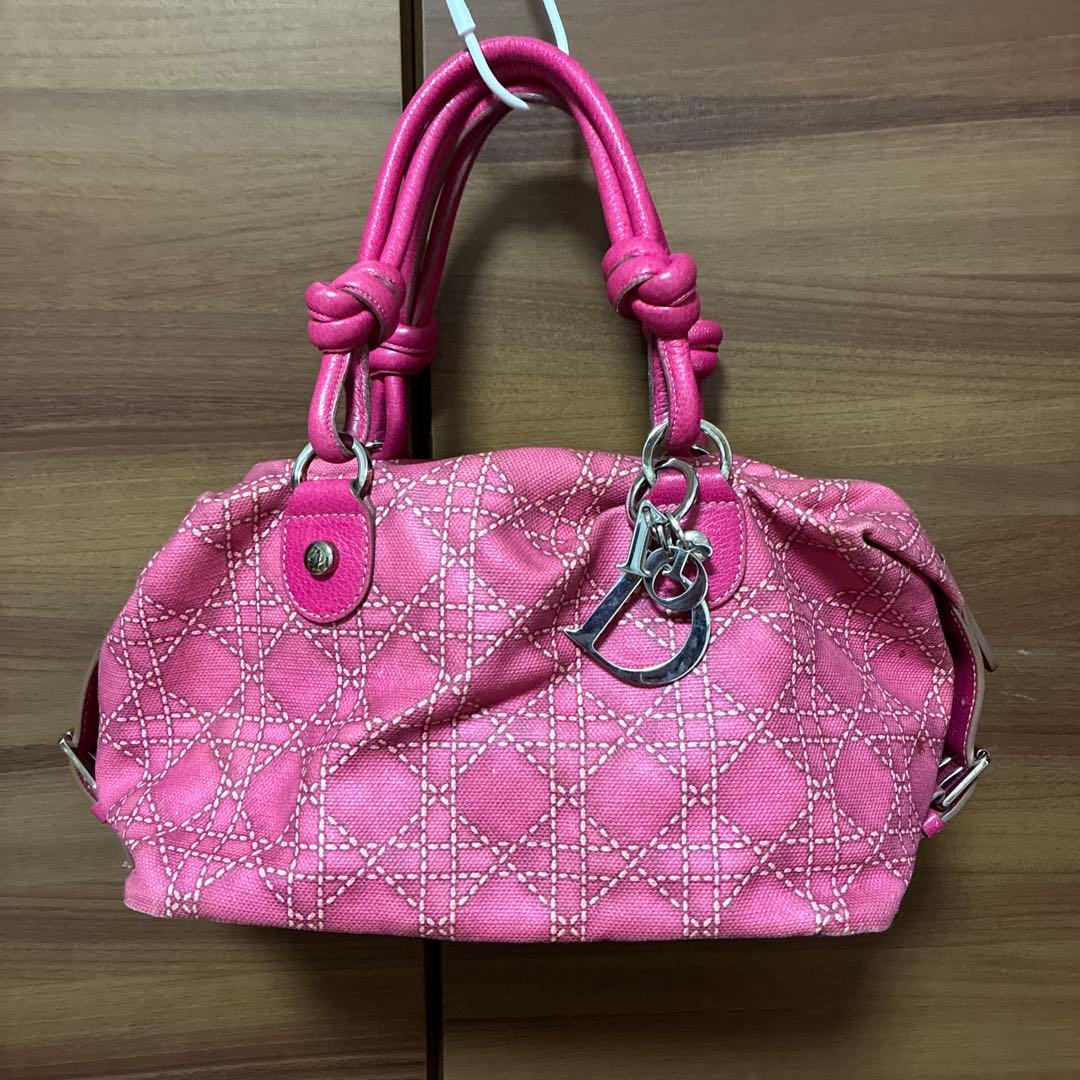 みらの様　　Dior ピンク カナージュ ハンドバッグ