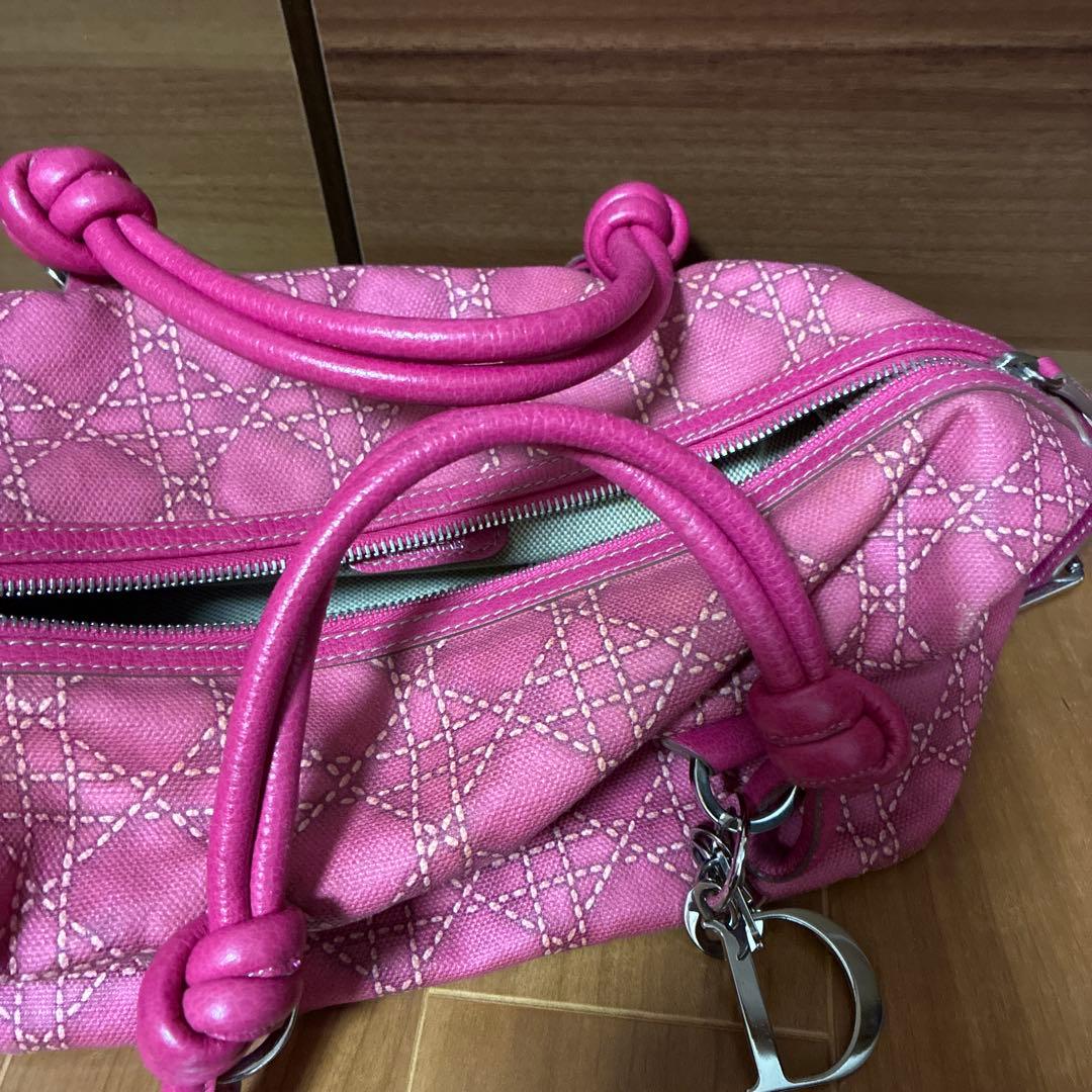 みらの様　　Dior ピンク カナージュ ハンドバッグ